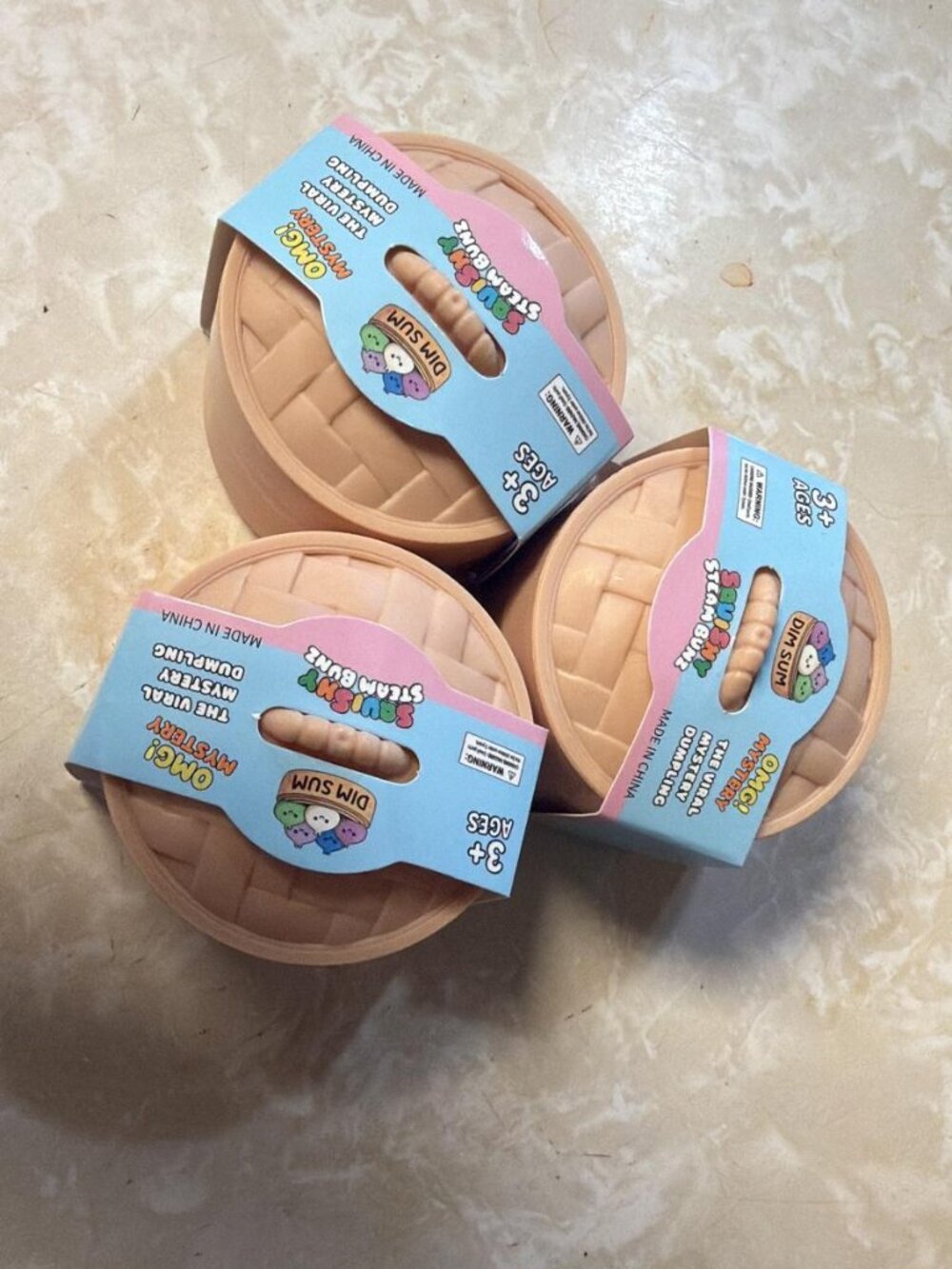 3 Pcs Viral OMG Mystery Dim Sum Squishy Dumplings Sugar Edition